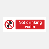 Not Drinking Water Sign - 23287103094967