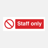 Staff Only Sign - 23287114498231