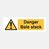 Danger Bale Stack Sign - 23287037100215