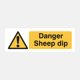 Danger Sheep Dip Sign - 23287040245943