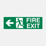 Fire Exit Left Sign - 23288056414391