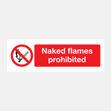 Naked Flames Prohibited Sign - 31566592508087