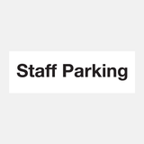 Staff Parking Sign - 31576260640951