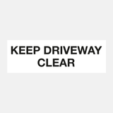 Keep Driveway Clear Sign - 32325183439031