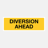 Flood Warning Diversion Ahead Sign - 23487565332663