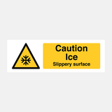 Caution Ice Slippery Surface Sign - 23509498658999