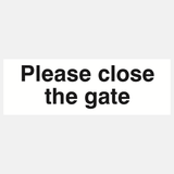 Please Close The Gate Sign - 23286943908023