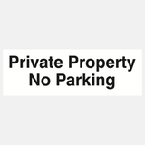 Private Property No Parking Sign - 23286975463607
