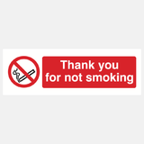 Thank You For Not Smoking Sign - 23287087431863