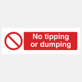 No Tipping or Dumping Sign - 23287126851767