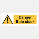 Danger Bale Stack Sign - 23287037165751