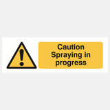 Caution Spaying In Progress Sign - 23287046406327