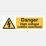 Danger high voltage cable sign - 23287080419511