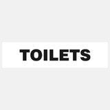 Toilet Sign - Black On White - 23288046846135