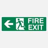 Fire Exit Left Sign - 23288056185015