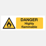 Danger Highly Flammable Sign - 31566582939831