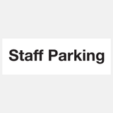 Staff Parking Sign - 31576260673719
