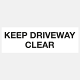 Keep Driveway Clear Sign - 32325183471799