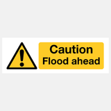 Flood Warning Caution Flood Ahead Sign - 23487822168247