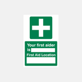 Your First Aider Sign - 23287397974199