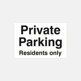 Private Parking Residents Only Sign - 23287469899959