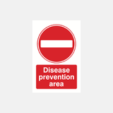 Disease Prevention Area Sign - 23287293345975
