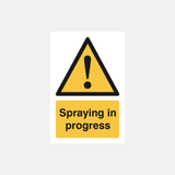 Spraying In Progress Sign - 23287535599799