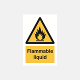 Flammable Liquid Sign - 23287565353143
