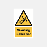 Warning Sudden Drop Sign - 23287604576439