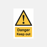 Danger Keep Out Sign - 947 - 23287608148151
