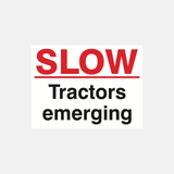 Slow Tractors Emerging Sign - 23287799840951
