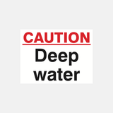 Caution Deep Water Sign - 23287808295095