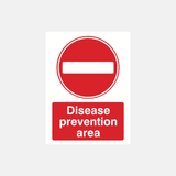Disease Prevention Area Sign - 23287967809719