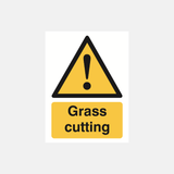 Grass Cutting Sign - 23287867637943
