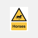 Warning Horses Sign - 23287881498807