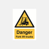 Danger Fork Lift Trucks Sign - 23287890510007