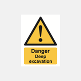 Danger Deep Excavation Sign - 23287905419447