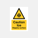 Caution Ice Slippery Surface Sign - 23509498757303