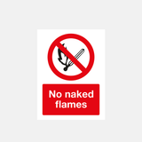 No Naked Flames Sign - 31187197722807
