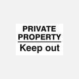 Private Property Keep Out Sign - 23287409508535