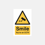 Smile You're On CCTV Sign - 23287464263863