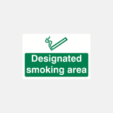 Designated Smoking Area Sign - 23287478616247