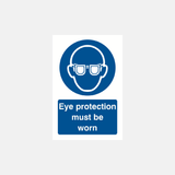 Eye Protection Must Be Worn Sign - 23287697309879