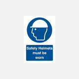 Safety Helmets Must Be Worn Sign - 23287730634935