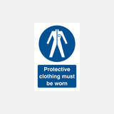 Protective Clothing Must Be Worn Sign - 23287742628023