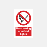 No Smoking or Naked Lights Sign - 23287286497463