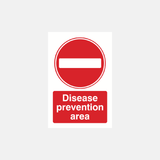 Disease Prevention Area Sign - 23287293378743