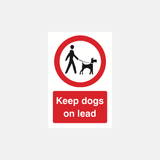 Keep Dogs On Lead Sign - 23287357997239