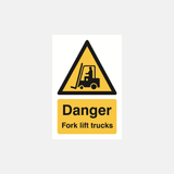 Danger Fork Lift Trucks Sign - 23287499423927