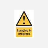 Spraying In Progress Sign - 23287535665335